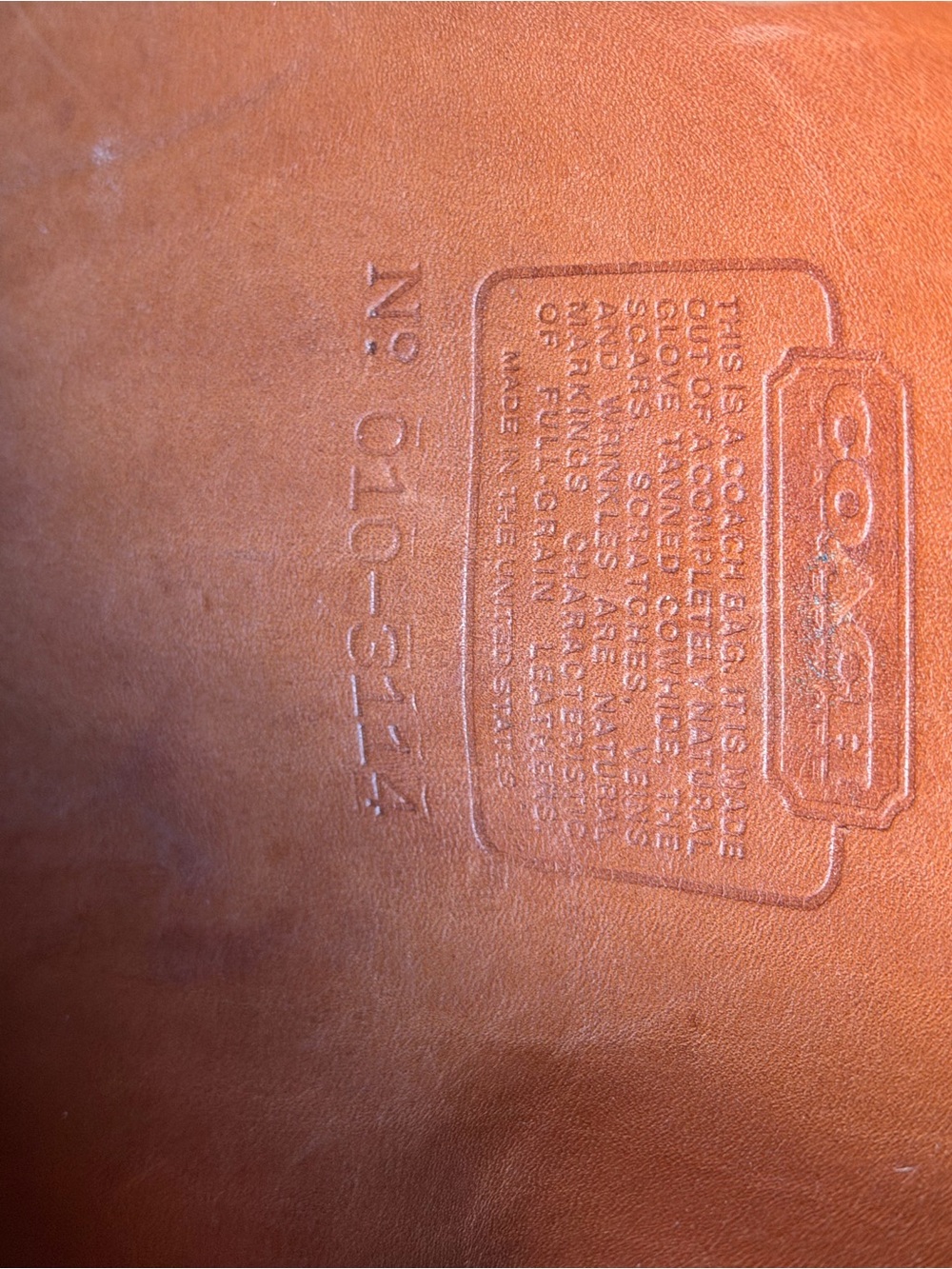 Vintage Coach Binocular Crossbody Bag British Tan - Picture 9 of 9
